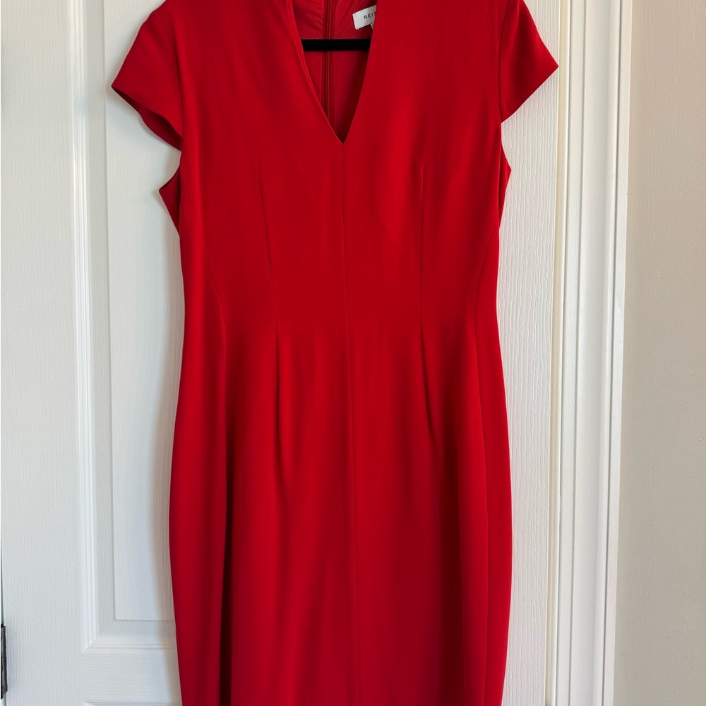 NWOT Reiss Vibrant Red Midi Dress